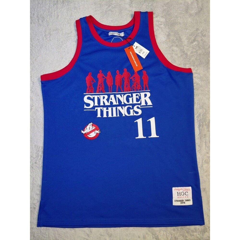 STRANGER THINGS / GHOSTBUSTERS Headgear Classics 2016 Basketball Jersey Size 4XL